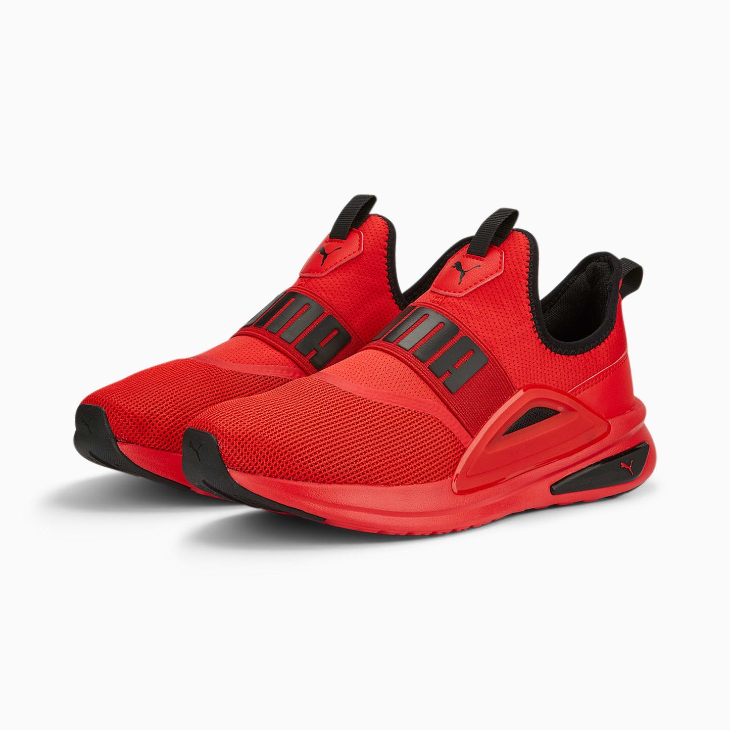 .Puma Mens SoftRide Enzo Evo Slip-On For All Time RED/BLACK - (377875 04) - PR - R1L4