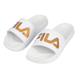 Fila Womens FSU Slides 179 White gold FG R2L17 Shoe Bizz