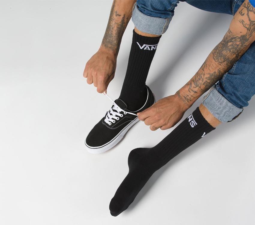 Vans Classic Crew Socks Black - (VN-0XSEBLK.BLK) - F