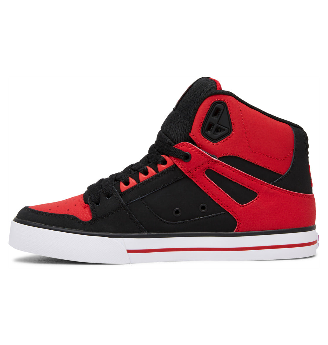 DC MEN'S PURE HIGH-TOP SHOES - (ADYS400043) - RED - R2L11