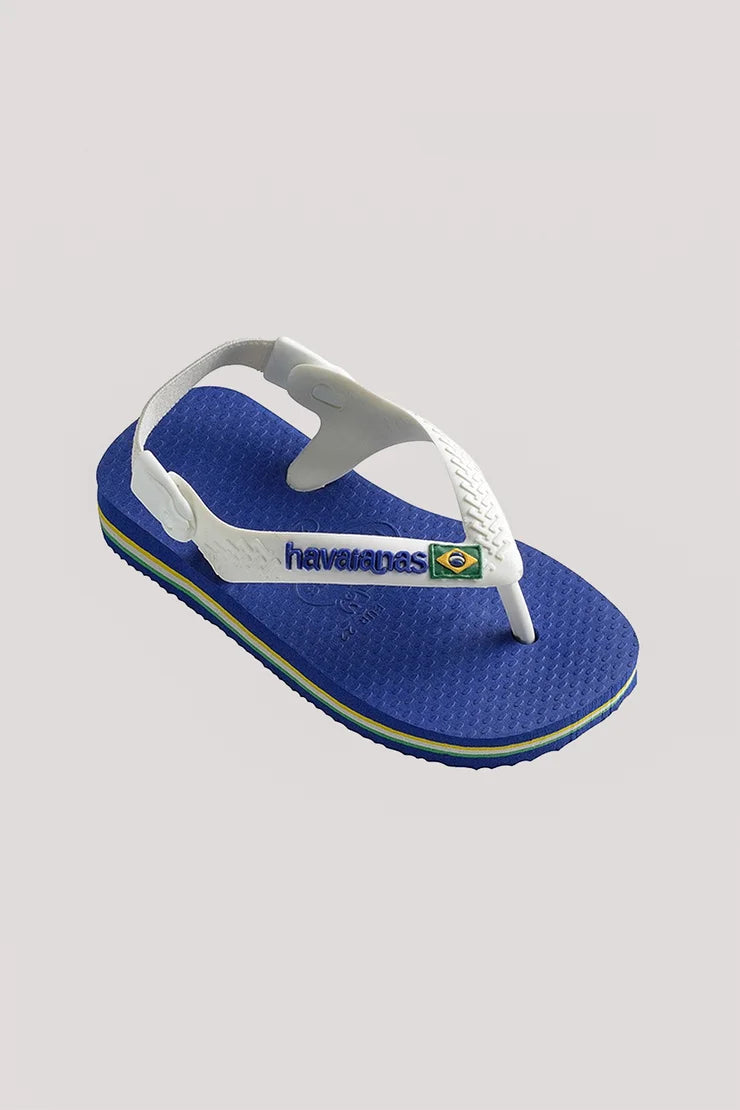 Havaianas Baby Brazil Logo Jandal Marine Blue - HVMB - F