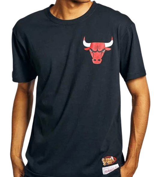 + Mitchell & Ness Mens Chicago Bulls Retro Repeat Tee- (MNCG0124PC) - TS14