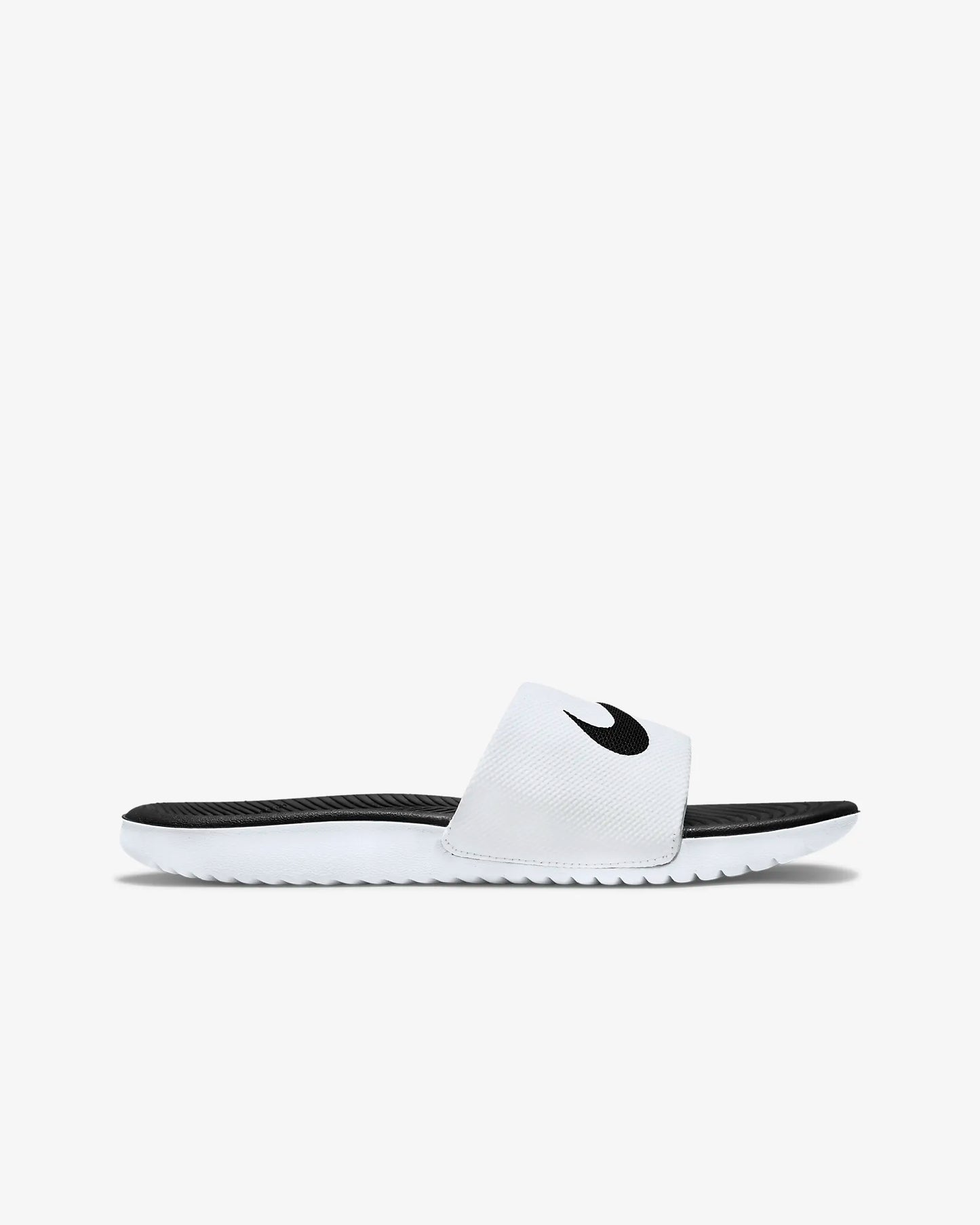 .Nike Kawa Kids Slides White/Black - WK - (819352-100) - R2L16