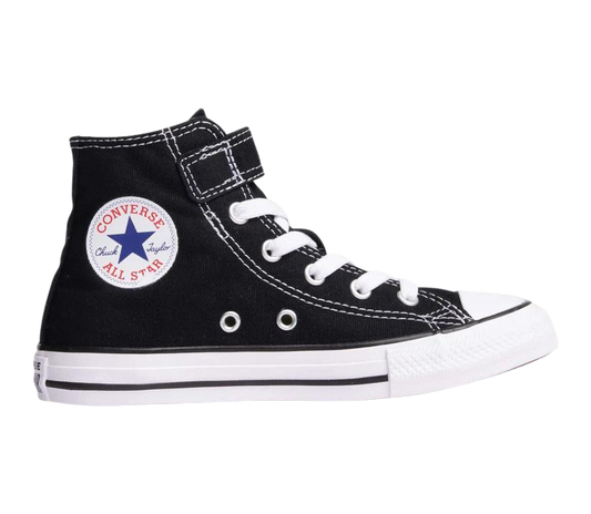 + Converse Chuck Taylor All Star Easy On 1V Junior High Top Black Velcro - (372883) - BAT - R1L1 - L/P