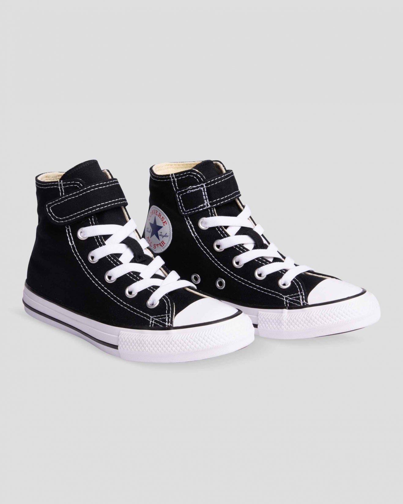 + Converse Chuck Taylor All Star Easy On 1V Junior High Top Black Velcro - (372883) - BAT - R1L1 - L/P