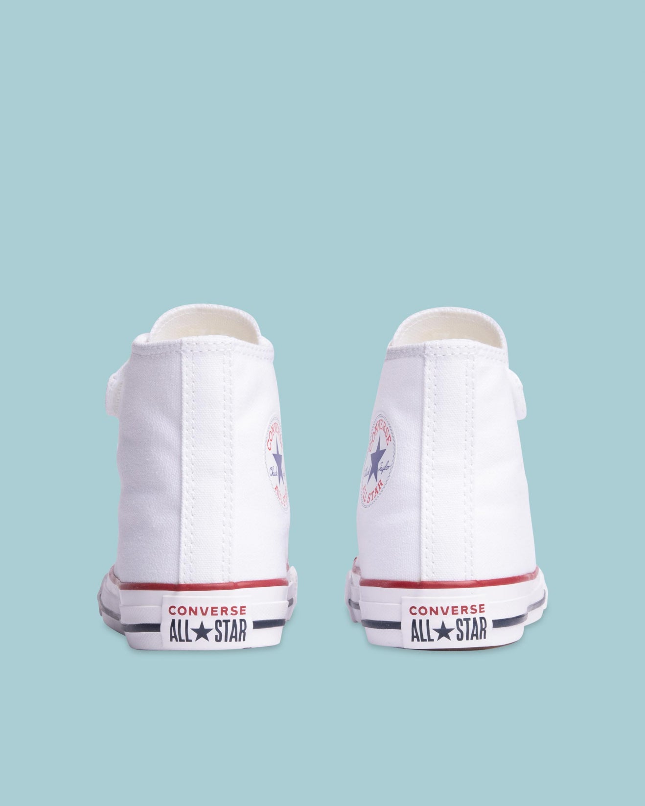 + Converse Chuck Taylor All Star Easy On 1V Junior High Top White Velcro - (372884) - NAT - R1L1