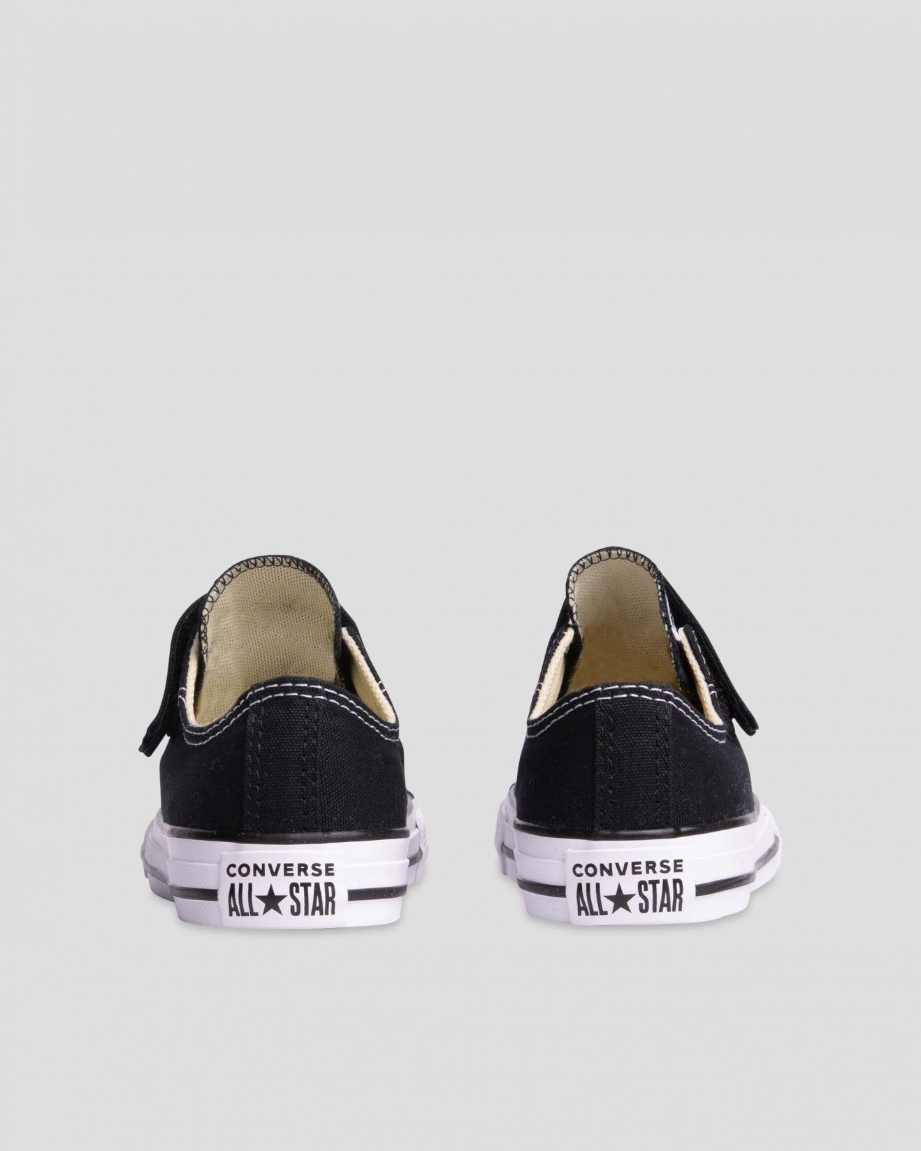+ Converse Chuck Taylor All Star Easy On 1V Junior Low Top Black Velcro / Elastic Laces - (372881) - VCB - R1L1