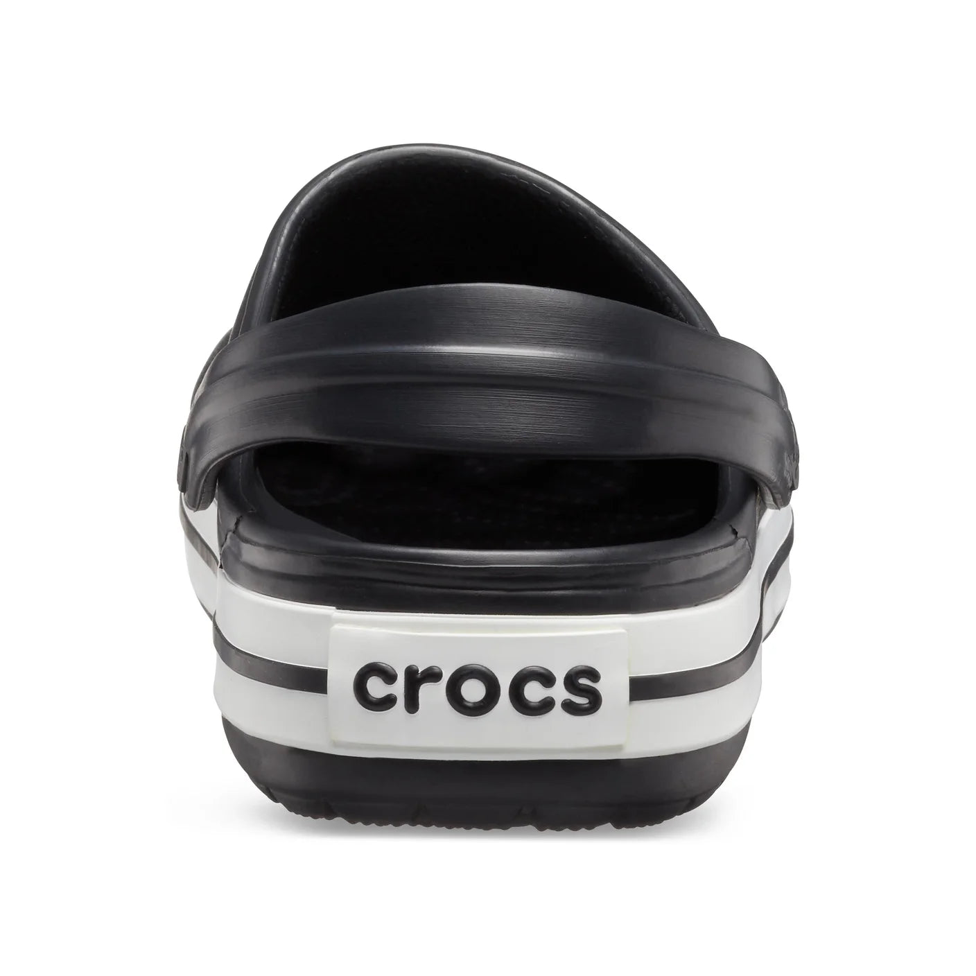 .Crocs Unisex Original Crocband Clogs Black/White/Red Adults - (11016-001) - F - C25