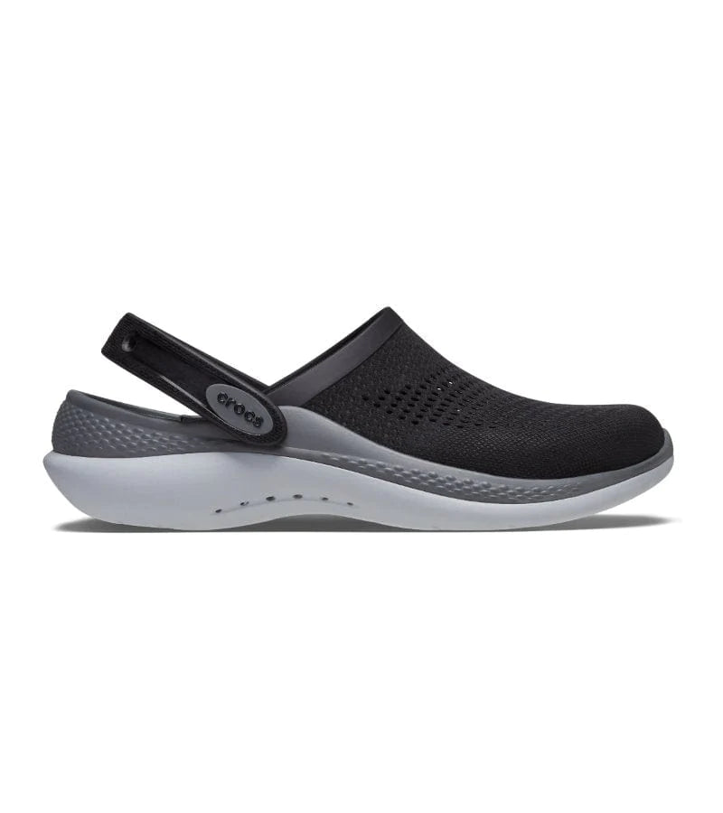 Crocs LiteRide 360 Clogs Black/Grey - (206708-0DD) - F