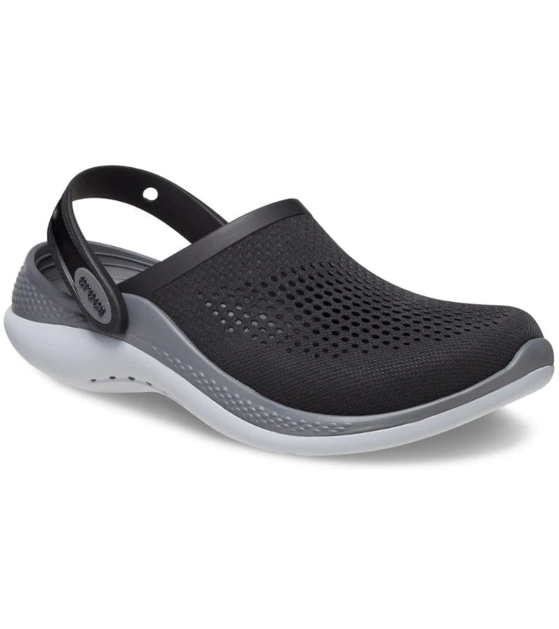 Crocs LiteRide 360 Clogs Black/Grey - (206708-0DD) - F