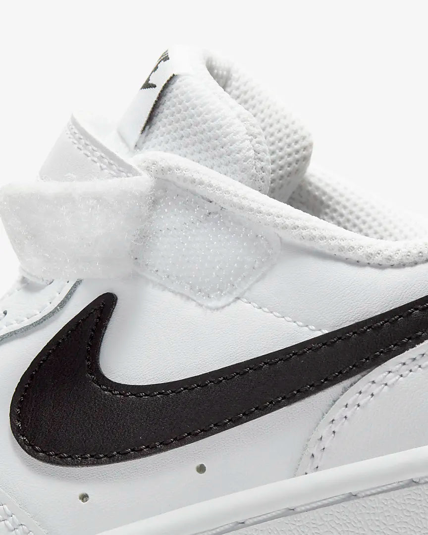 .Nike Kids Court Borough Low 2 White/Black - (BQ5451 104) / (DV5457 104) - CB4 - R1L2