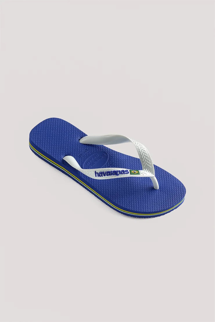 Havaianas Kids Brazil Logo Jandal Marine Blue - HVMBK - F -