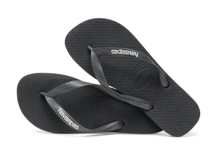 .Havaianas Mens Logo Filete Black/Graphite - (LOGOFILETE) - HV16 - F
