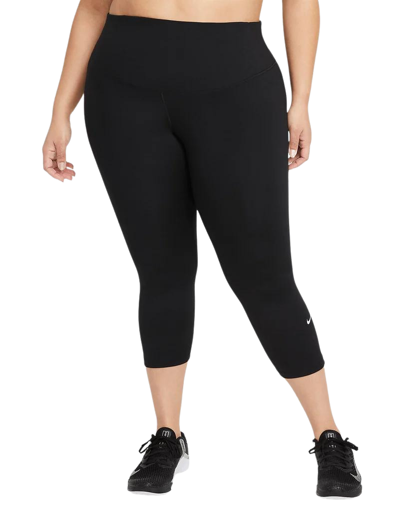 Nike One Women's Mid-Rise Crop Leggings (Plus Size) - (DD0344-010) - T –  Shoe Bizz