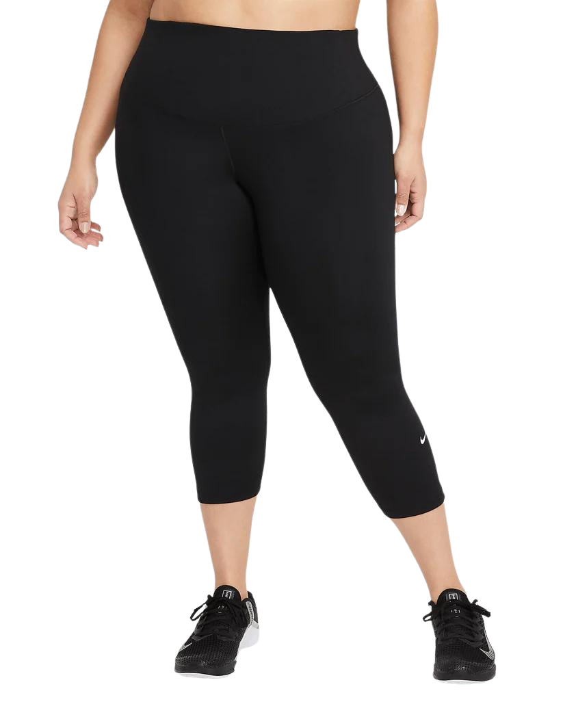 Nike One Women s Mid Rise Crop Leggings Plus Size DD0344 010 TI4 5