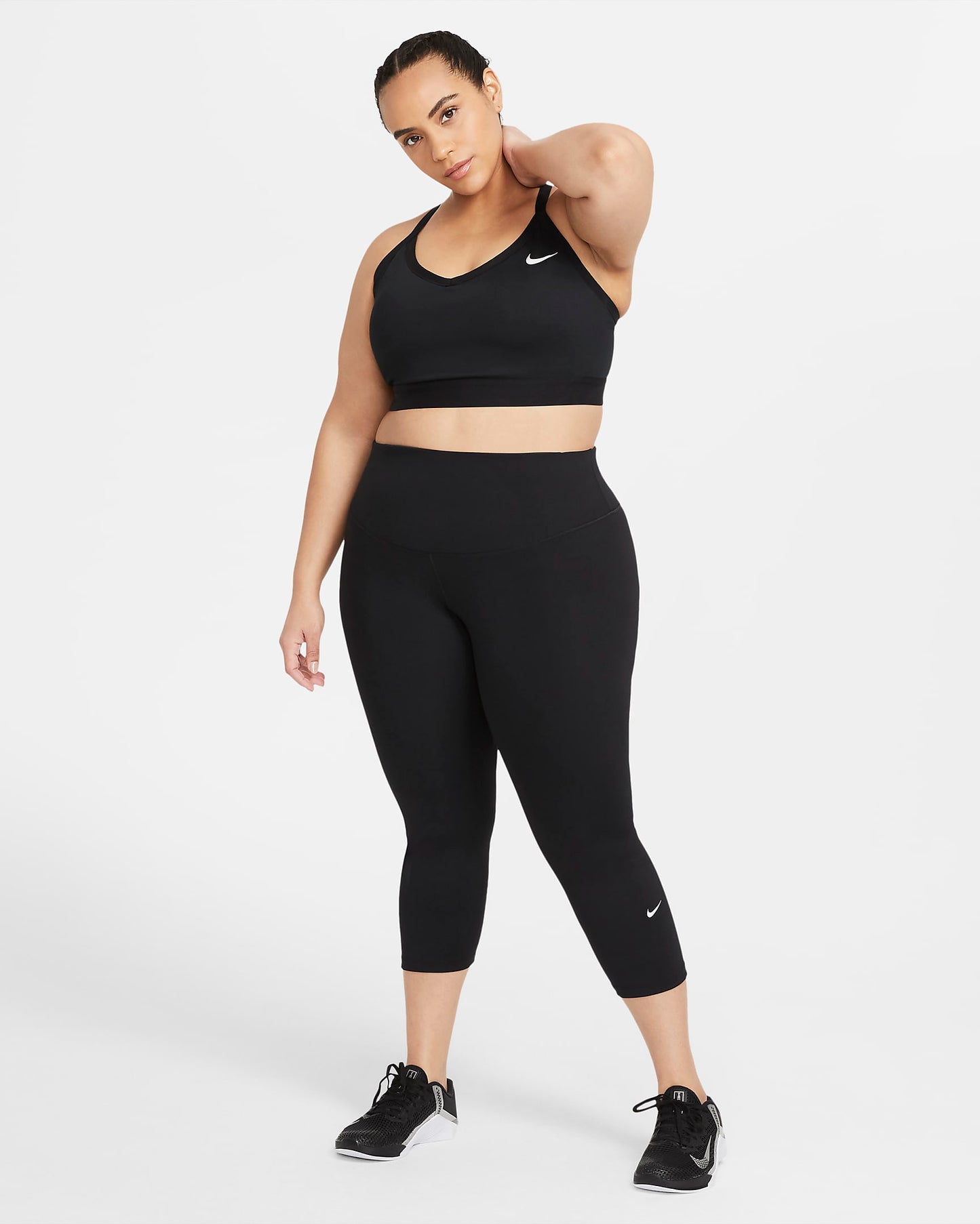Nike One Women's Mid-Rise Crop Leggings (Plus Size) - (DD0344-010) - TI4 - 5