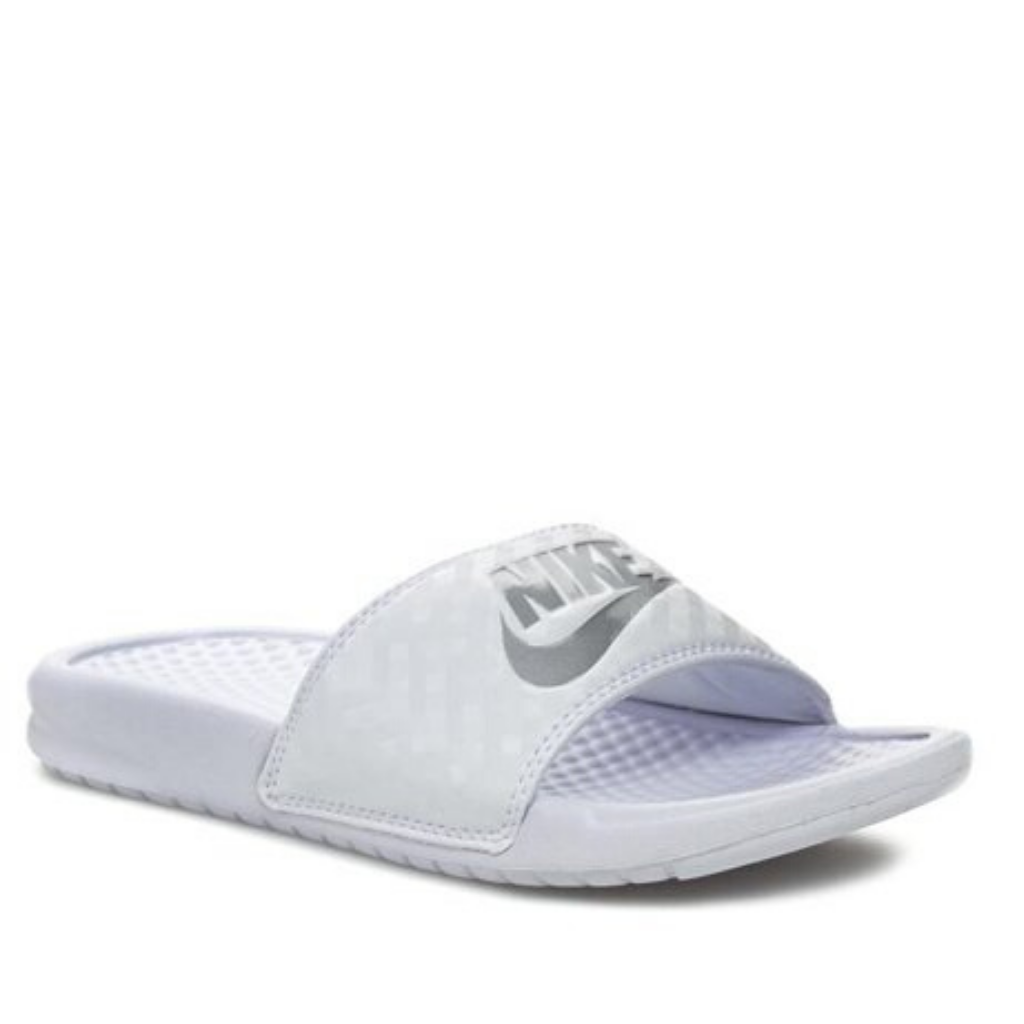 Nike Womens Benassi JDI White/Silver - (343881 102) - WT - R2L15
