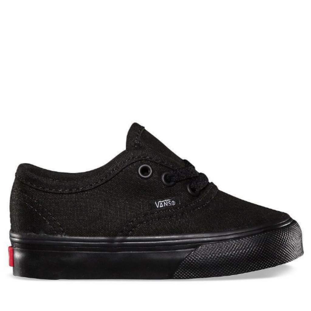 Black leather vans shop toddler