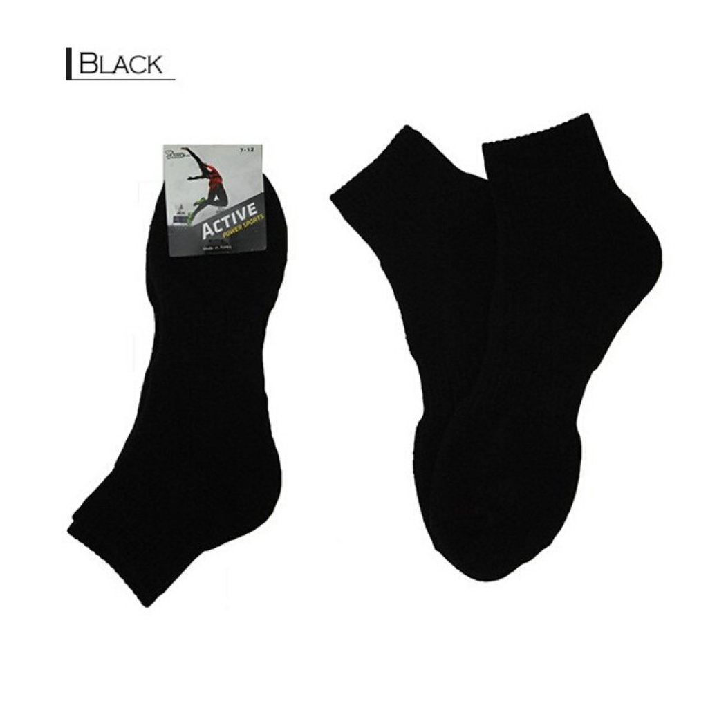 #Sports Active Socks Single Pair 6-11 - Black