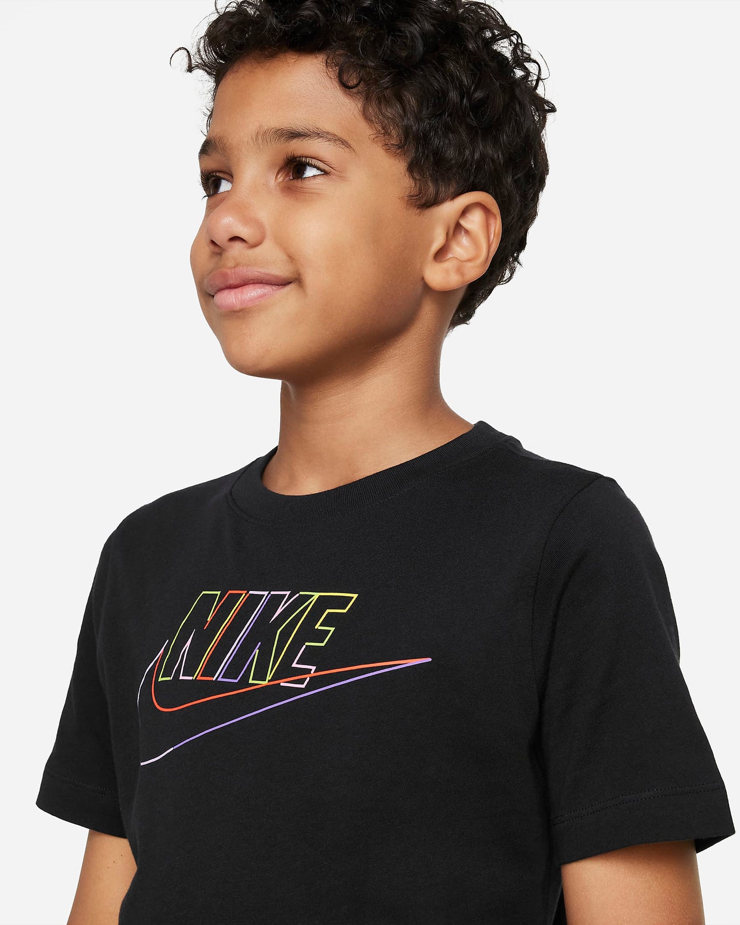 Nike Youth Unisex T-Shirt Black/Multi Print - (DX9506-010) - C2