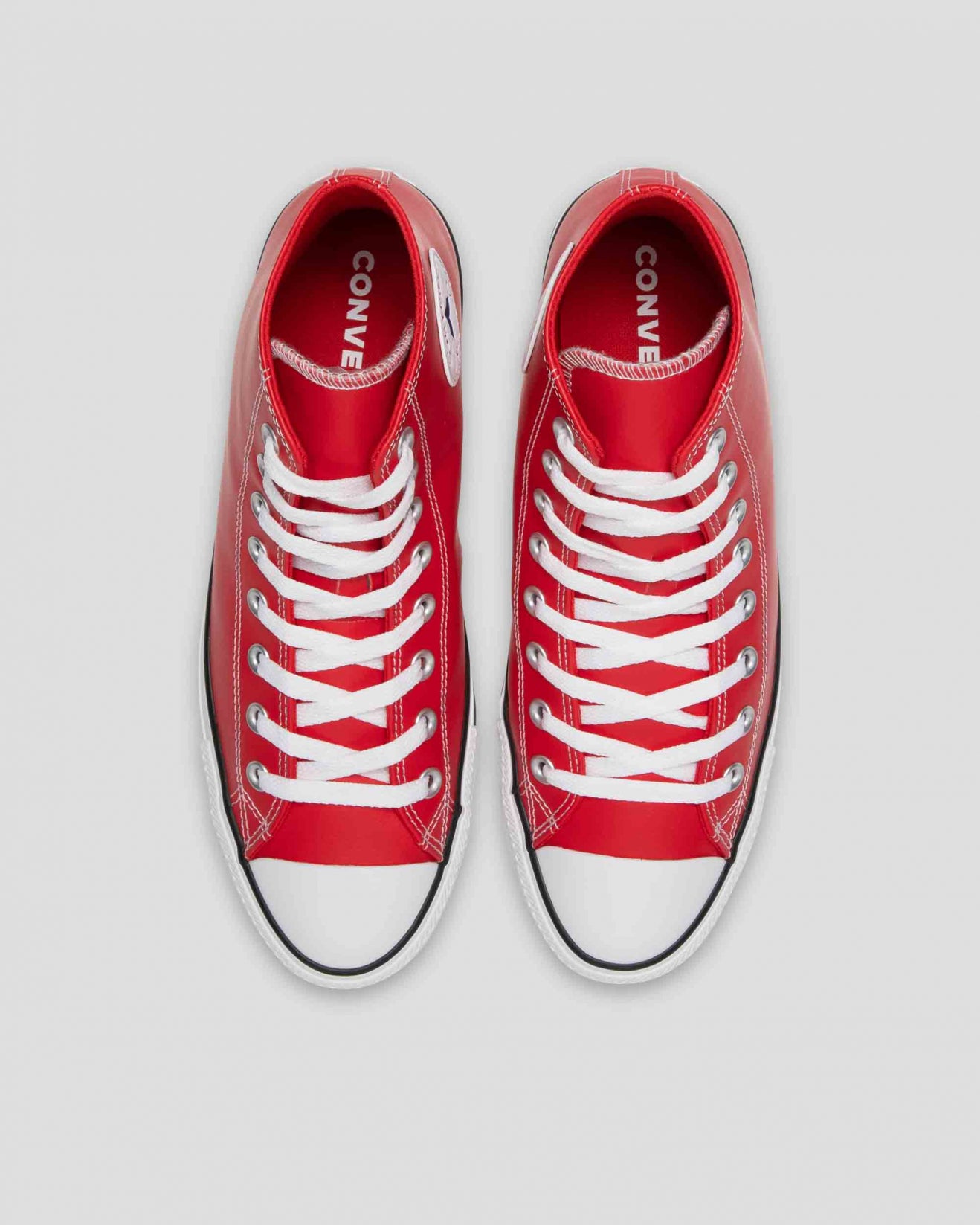 .Converse Chuck Taylor All Star Unisex Faux Leather High Top Red - (172698) - RL - R1L7
