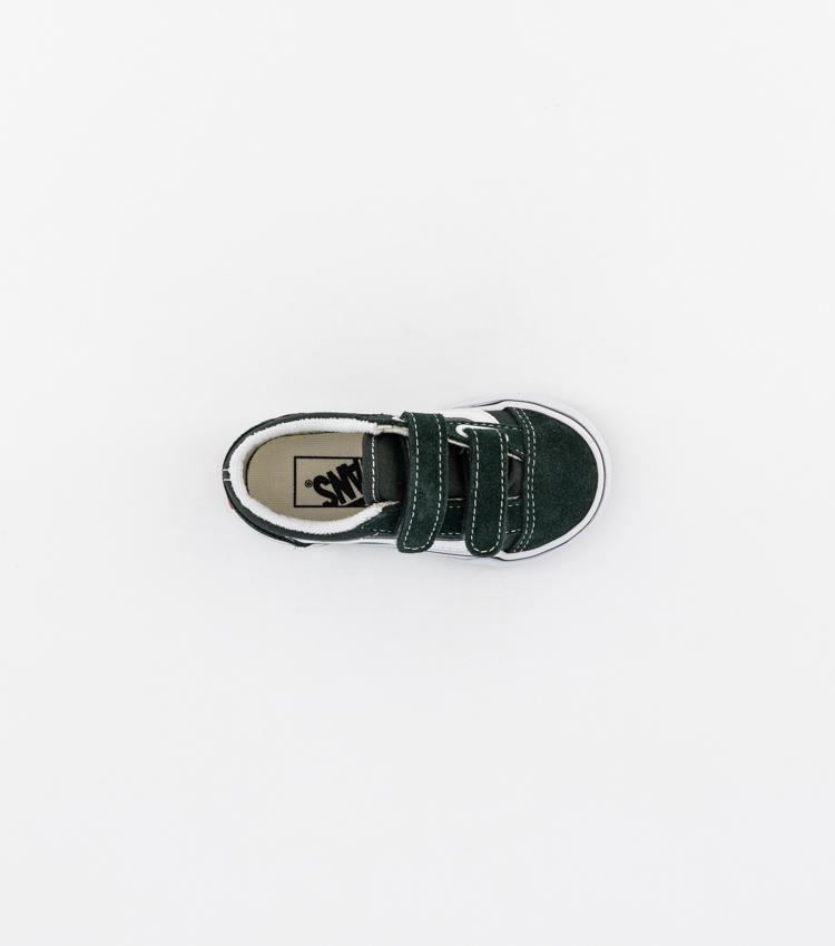 .VANS TODDLER OLD SKOOL V - SCARAB/WHITE - (VN00D3YQSU) - U9 - R1L1