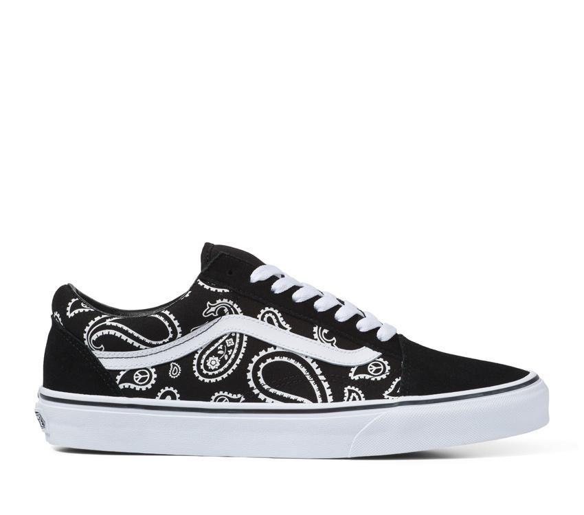 Vans OLD SKOOL (PEACE PAISLEY) BLACK/TRUE WHITE (VNA5KRFB0E.BKW) - PP - R1L6