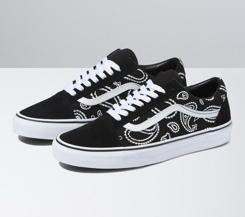 Vans OLD SKOOL (PEACE PAISLEY) BLACK/TRUE WHITE (VNA5KRFB0E.BKW) - PP - R1L6