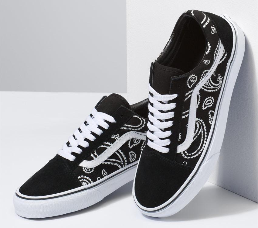 Vans OLD SKOOL (PEACE PAISLEY) BLACK/TRUE WHITE (VNA5KRFB0E.BKW) - PP - R1L6