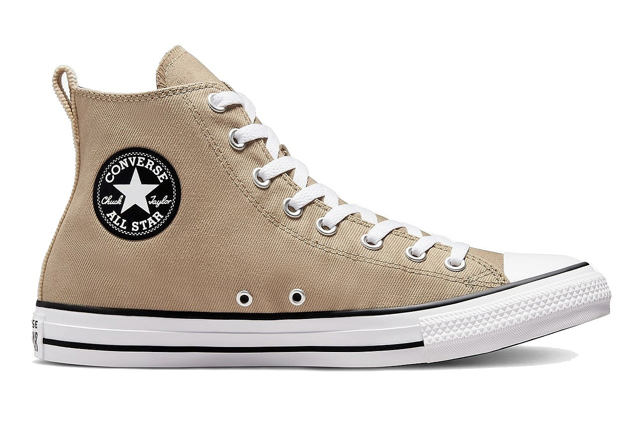 .Converse Chuck Taylor Workwear Textures Hi - NOMAD KHAKI/OAT MILK/BLACK - (A02780) - RTO - R1L7