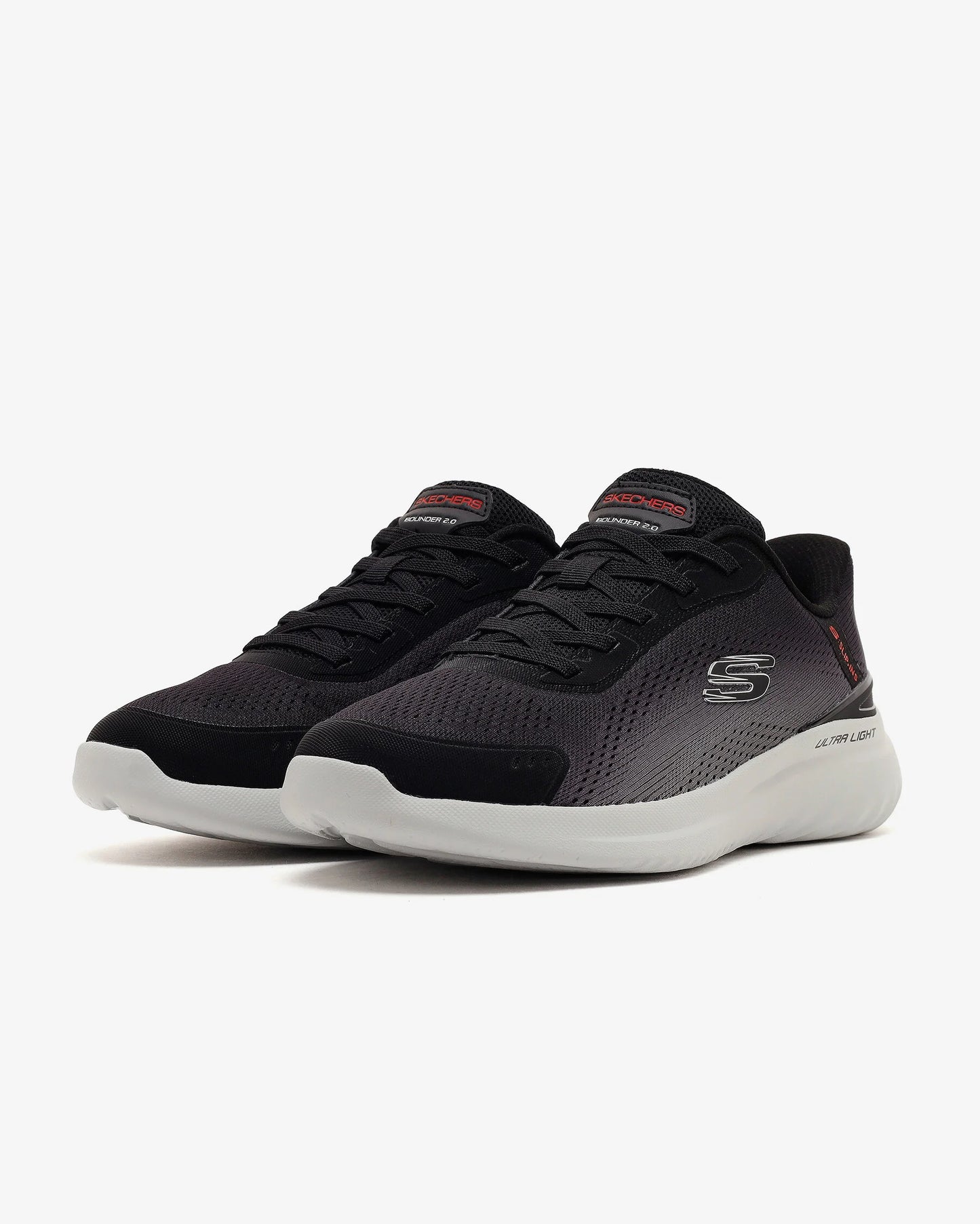 .Skechers Mens Slip-ins: Bounder 2.0 Jexel Black/Grey - (233034.BKGY) - MW2 - R2L16