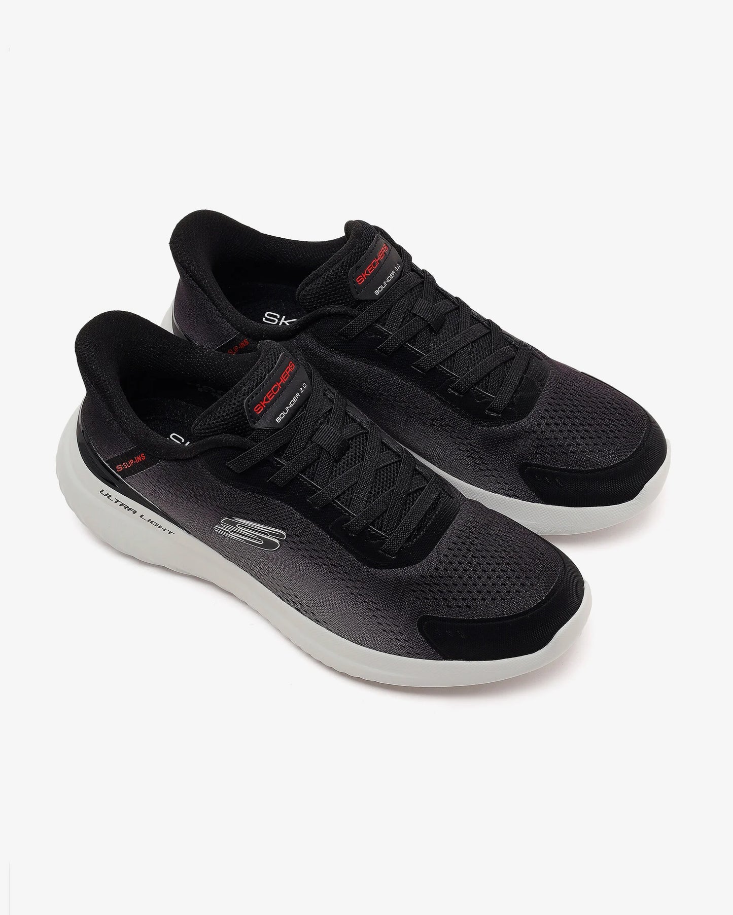 .Skechers Mens Slip-ins: Bounder 2.0 Jexel Black/Grey - (233034.BKGY) - MW2 - R2L16