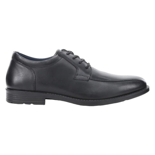 .Clarks Brooklyn School Shoes Black Leather - (201638) - BRK - R2L11