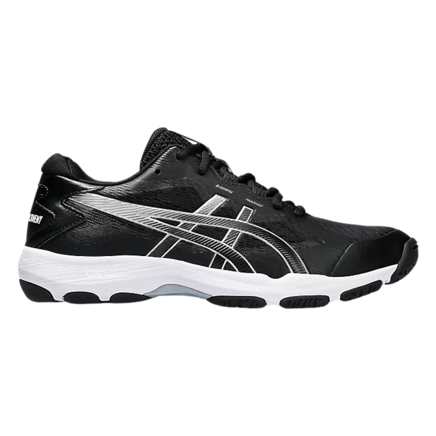 .ASICS WOMEN GEL-NETBURNER ACADEMY 9 NETBALL SHOES - BLACK/WHITE/SILVER - (1072A098-001) - GN4 - R2L17