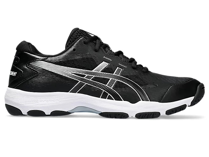 .ASICS WOMEN GEL-NETBURNER ACADEMY 9 NETBALL SHOES - BLACK/WHITE/SILVER - (1072A098-001) - GN4 - R2L17