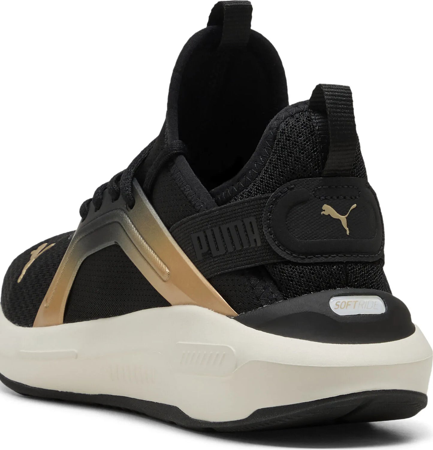 .PUMA Womens Softride Enzo 5 Metallic - BLACK/GOLD  -(310473-01) - MEW - R1L5