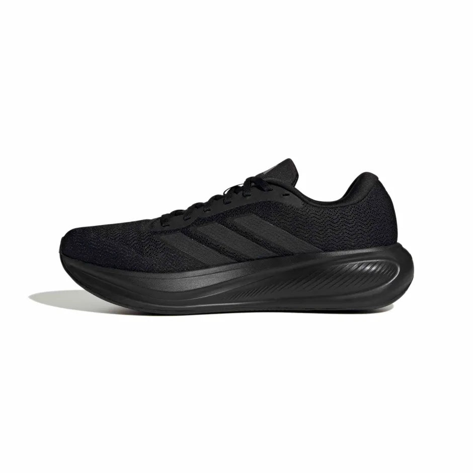 .Adidas Mens Response Runner 2 Running Shoes - Black/Black - (KJ1737) - RR - R1L5