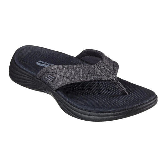 .Skechers Womens Jandal Arch Fit Radiance  - Gleam Black/Black - (141300.BBK) - GSM - R2L16