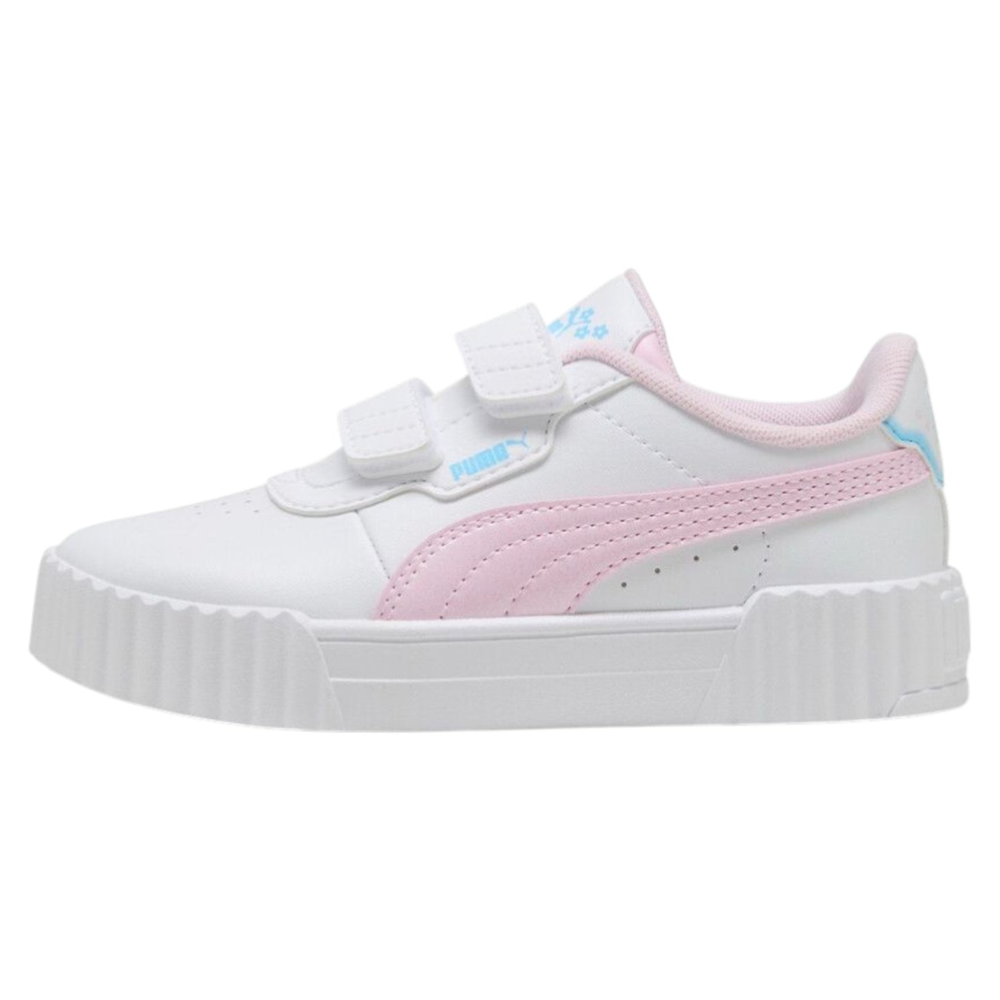 .PUMA TODDLER CARINA 3.0 JELLY HEAVEN - WHITE/PINK - (405056-01) - CL3 - R1L9