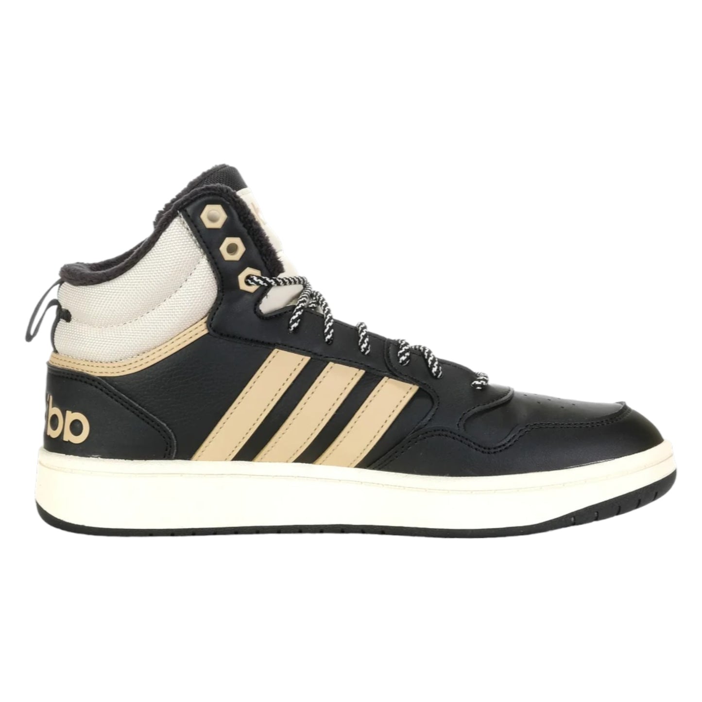 - Adidas Mens Hoops 3.0 mid black/beige/wonder white - (IG7927) - OPS - R2L13