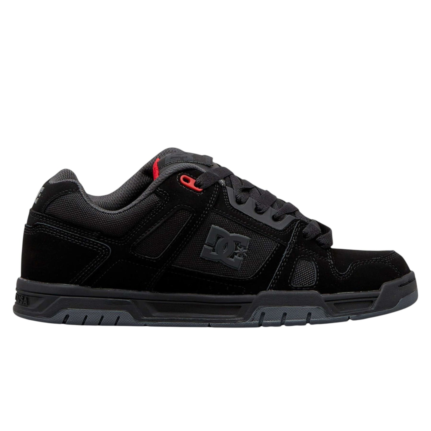 .DC MENS STAG SHOES - BLACK/GREY/RED - (320188-BYR) - TAG - R2L13