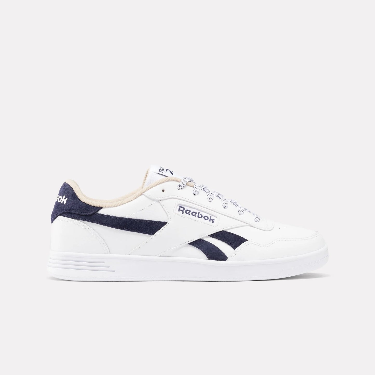 .REEBOK COURT ADVANCE - WHITE/WHITE/NAVY - (100202584) - RWN - R1L5