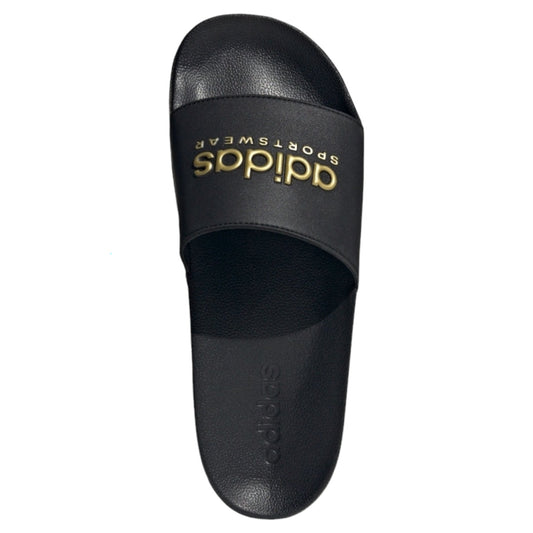 .ADIDAS ADILETTE SHOWER SLIDES - BLACK/GOLD - (II0018) - R2L14