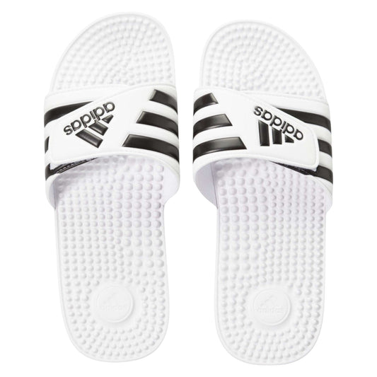 .Adidas Mens Adissage Slides - WHITE/BLACK - (F35573) - ASW - R2L14
