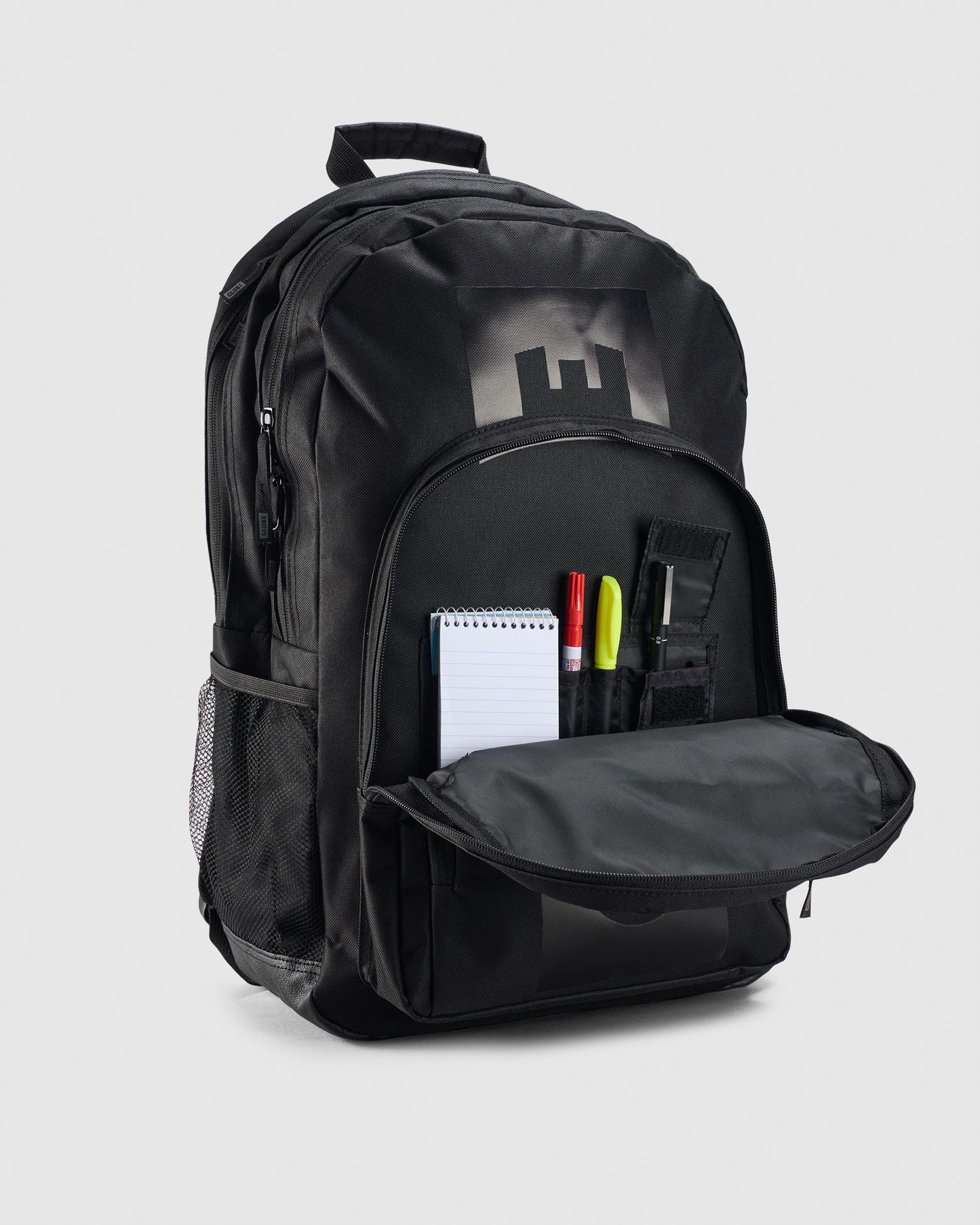 .Globe Jagger III Backpack Black/Grey (Extra Large Bag) Very Heavy Duty Bag- R1L1