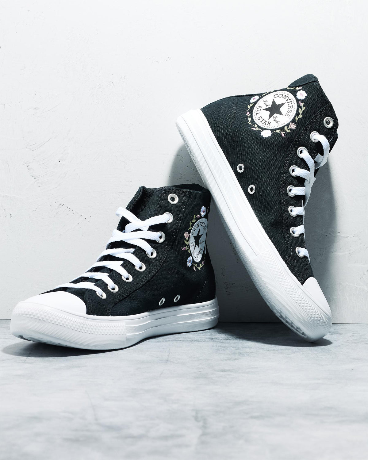 .Converse Day One Og High Top W Black White Petal Canvas Sneakers FOAM sole - (A20504C) - FLR - R1L7