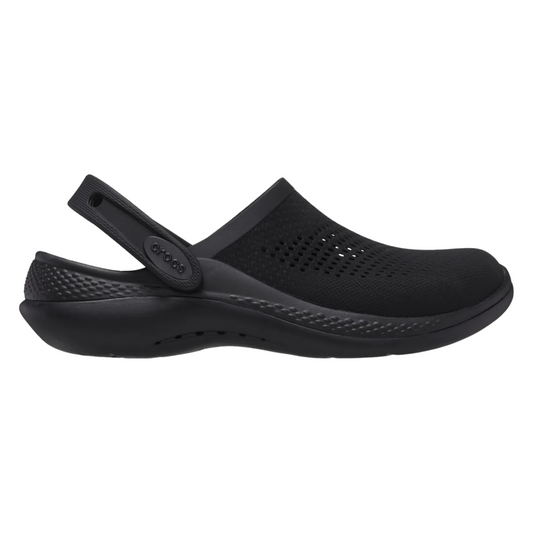 - Crocs LiteRide Clogs Black/Black - (206708-060) - F