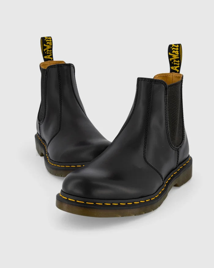 - Dr Martens 2976 YS CHELSEA BOOT BLACK SMOOTH Leather Mens & Womens - (CH1) - R2L15
