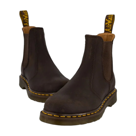 .Dr Martens 2976 YS CHELSEA BOOT DARK BROWN CRAZY HORSE Leather Mens & Womens - (CH2) - R2L15