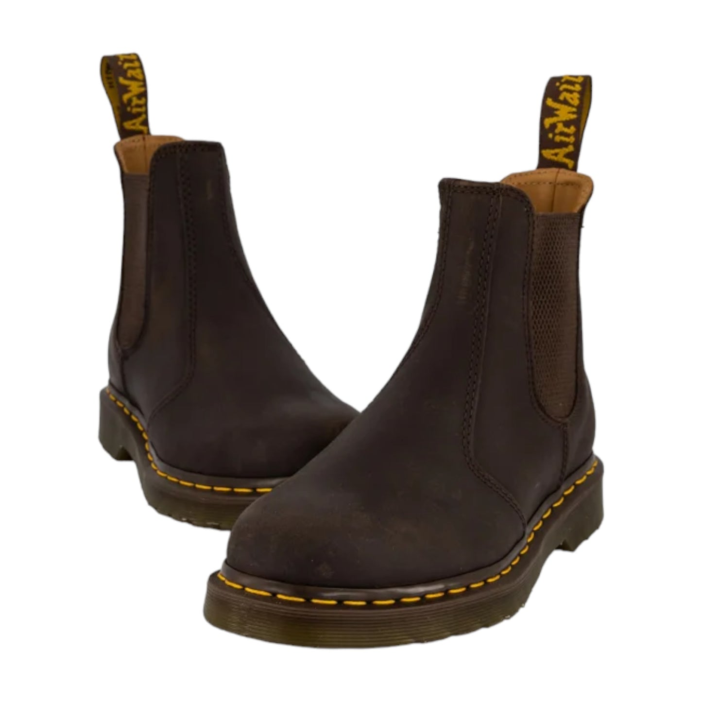 - Dr Martens 2976 YS CHELSEA BOOT DARK BROWN CRAZY HORSE Leather Mens & Womens - (CH2) - R2L15